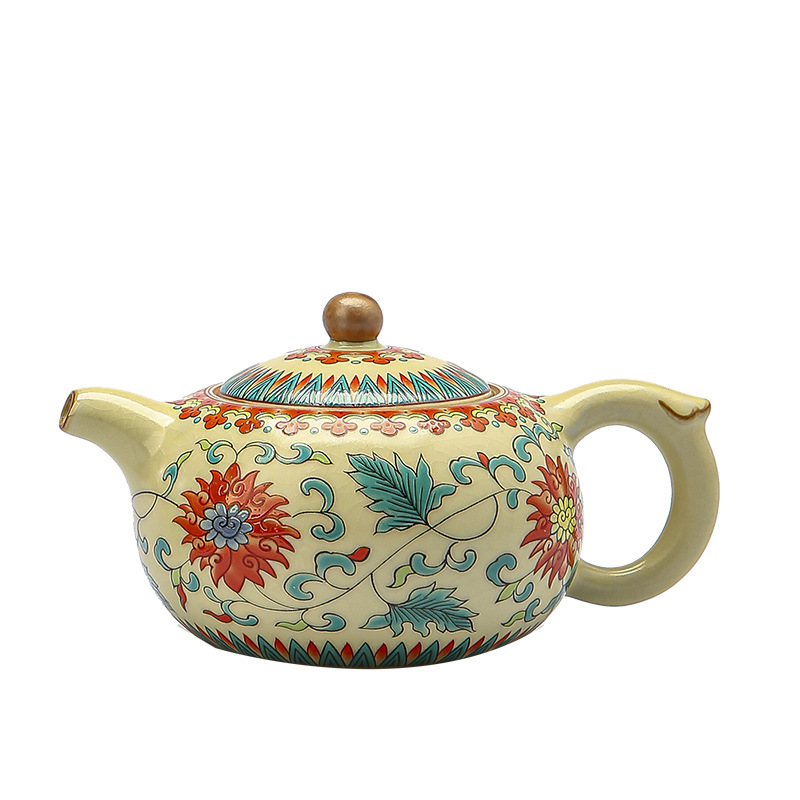 Beige Ru Ware Teapot 50