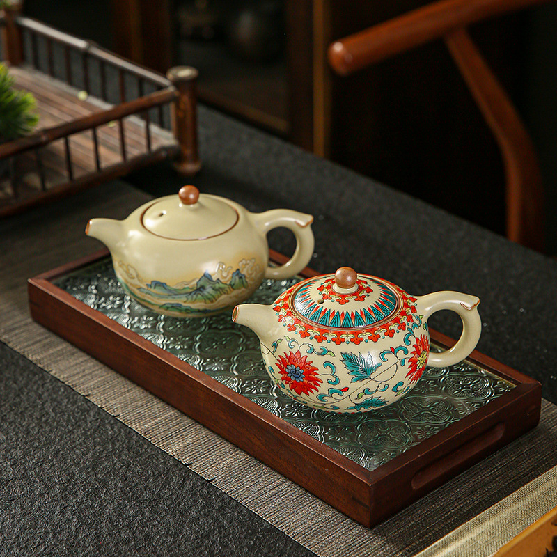 Beige Ru Ware Teapot 50