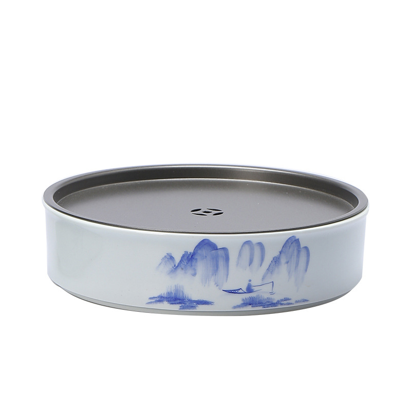 Hand-Painted Underglaze Ceramic Tea Tray 36