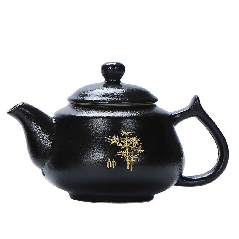 Heitao Lubao Black Pottery Gaiwan Teapot 47