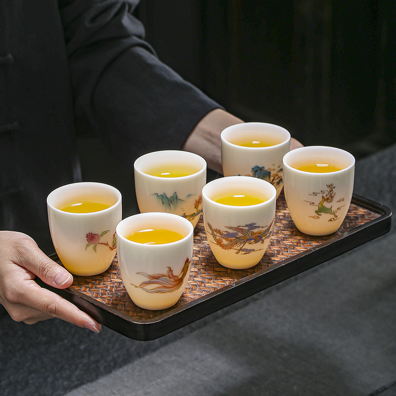 100ml Extra-Thick "Mutton-Fat Jade" Teacup 23