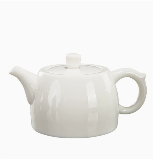 350ml Mutton-Fat Jade White Porcelain Teapot 20